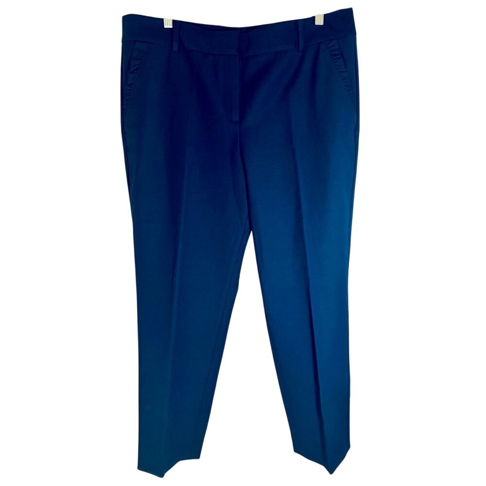NWT Talbots‎ Chatham Ankle Pants, Navy, 14